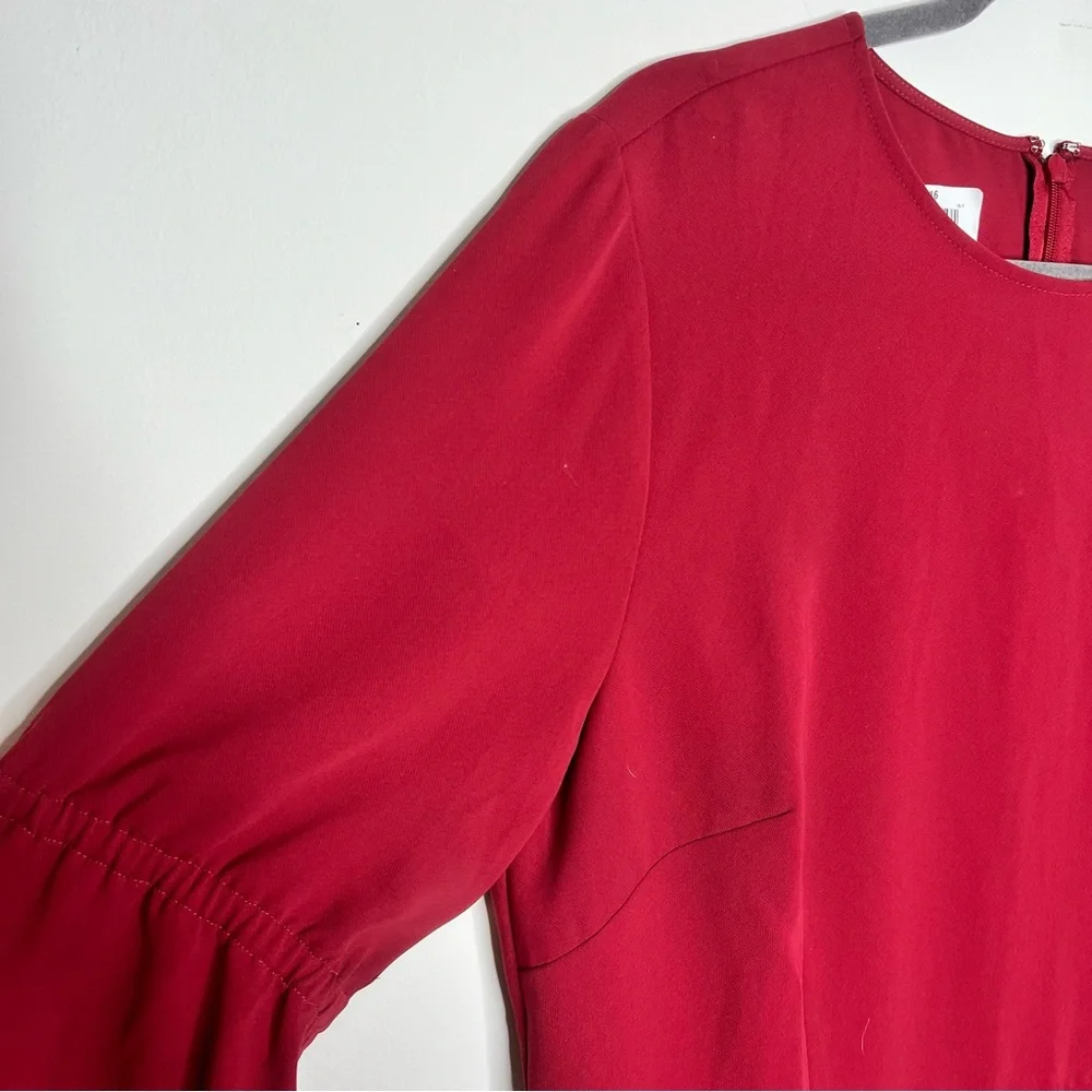 Christian Siriano for J. Jill Red Midi Dress, NWT - Picture 5 of 8